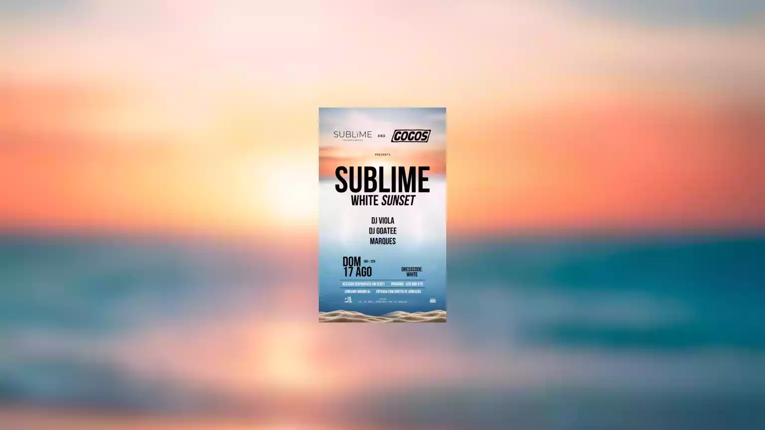 Sublime White Sunset
